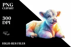 Highland Cow with Competition Floor PNG Product Image 3