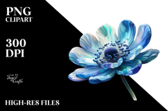 Anemone with Metallic Insertions PNG Product Image 2