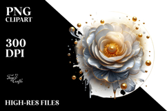 Glossy Ranunculus Abstract, High-Res PNG Product Image 2
