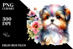 Colorful Dog White Background Sublimation Clipart Product Image 3