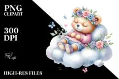 Baby Bear Sleeping | Clipart Product Image 2