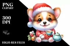 Expressive Baby Pembroke Welsh Corgi PNG Product Image 1