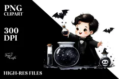 Simple Baby Dark Potion Halloween PNG Product Image 2