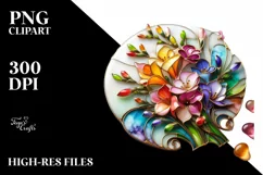Watercolor Luxury Flower Splash Clipart Product Image 3