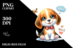 Cartoon Beagle, Transparent PNG Product Image 2