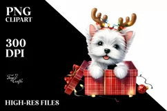 Expressive Baby West Highland White Terrier PNG Product Image 1