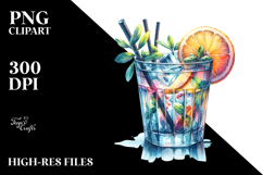 Creative Back View Cocktail PNG Product Image 2