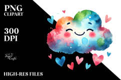 Colorful Heart with Paintbrush PNG Product Image 2