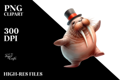 Funny Walrus,Dancing | Clipart Product Image 2