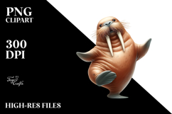 Funny Walrus,Dancing | Clipart Product Image 2