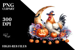 Chicken in Halloween Costume, Transparent PNG Product Image 2