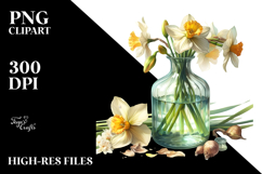 Narcissus Bottle | Clipart Product Image 2