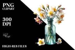 Narcissus Bottle | Clipart Product Image 2