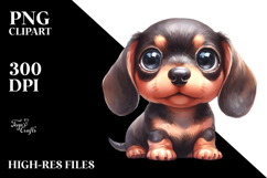 Expressive Baby Dachshund, PNG Product Image 2