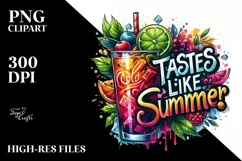 Colorful Cold Drink, High-Res PNG Product Image 1