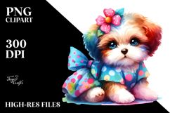 Vibrant Cartoon Baby Dog, Style, PNG Product Image 2