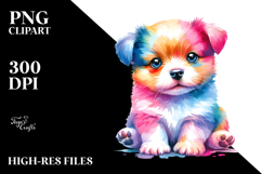 Vibrant Cartoon Baby Dog, Style, PNG Product Image 2