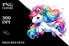 Cute Funny Unicorn PNG Product Image 2
