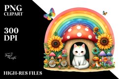 Colorful CAT House Clipart Product Image 1