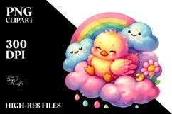 Resting Baby Cloud Duck PNG Product Image 2