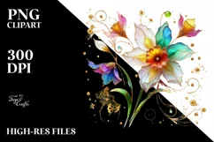Watercolor Luxury Flower Splash Clipart Product Image 3