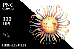 Title: Simple Smiling Sun PNG Product Image 2