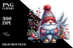 Detailed Winter Gnome PNG Product Image 2