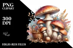 Detailed Glossy Mushroom PNG Product Image 3