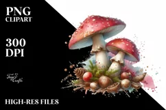Detailed Glossy Mushroom PNG Product Image 1