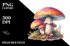 Detailed Glossy Mushroom PNG Product Image 1