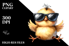 Funny Chick with Sunglasses | Clipart Product Image 2