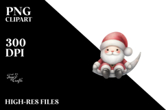 Vintage Baby Santa PNG Product Image 1