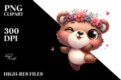 Cute Bear with Flower Crown Product Image 2