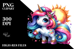 Cute Funny Unicorn PNG Product Image 2