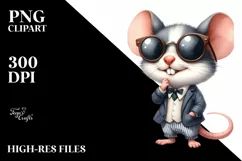 Funny Baby Mouse Clipart PNG Product Image 1