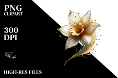 Abstract Shiny Daffodil PNG Product Image 2