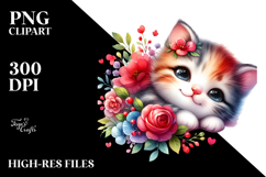 Sleeping Baby Kitten PNG Product Image 2