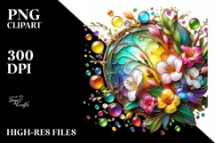 Watercolor Luxury Flower Splash Clipart Product Image 1