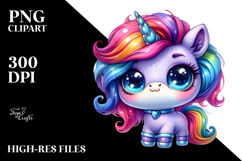 Funny Cute Unicorn PNG Product Image 2