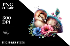 Adorned Baby Peacock Sleeping, Transparent PNG Product Image 2