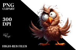 Quirky Bird with Sunglasses PNG Product Image 2