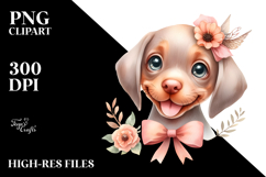 Cute Vizsla with Big Eyes, Transparent PNG Product Image 2