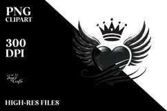 Simple Paintbrush Style Heart PNG Product Image 2