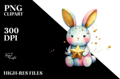 Abstract Shiny Bunny Made of Wood JPEG Product Image 2