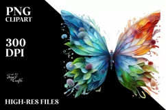 Abstract Vibrant Butterfly made of , PNG Product Image 1