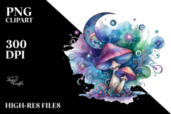 Magical Celestial Mushroom PNG Product Image 2