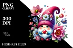 Cute Gnome with Detailed Hat PNG Product Image 2