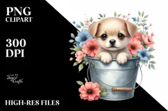 Cute Baby Dog with Big Eyes Product Image 1