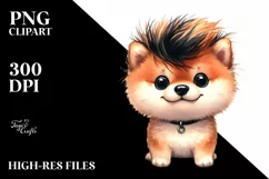 Cute Baby Shiba Inu PNG Product Image 3