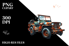 Watercolor Vintage Rusted Jeep, 20 oz Tumbler Product Image 2